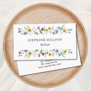 Doula Floral Business Card