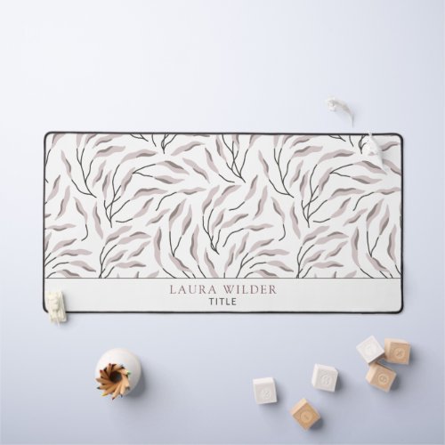 Doula Flowing Leaves Pattern Office Personalized  Desk Mat