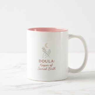 Doula gift for birthday christmas or thank you Two-Tone coffee mug