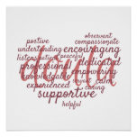 Doula Heart Poster at Zazzle
