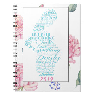 Doula Log Book | Rose Watercolor Border
