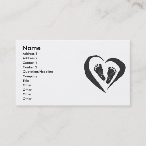 Customizable Doula Midwife  Business Card