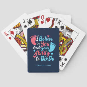 Doula Midwife Inspirational Saying Novelty Poker Cards