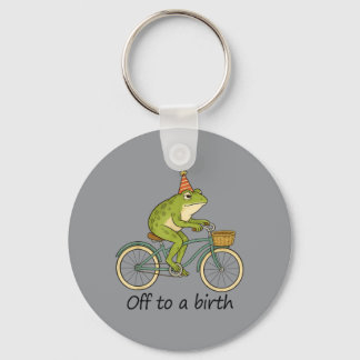 Doula Midwife Ld Nurse Childbirth Frog Meme Off To Keychain