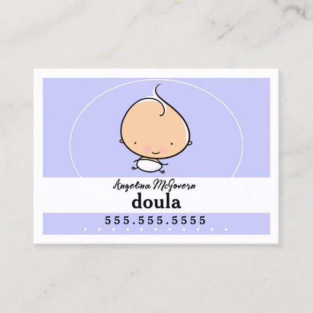 Doula Midwife Pediatrician Child Care Babysitting Business Card (Front)