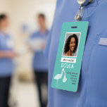 Doula Midwife Photo Identification Stork Delivery Badge