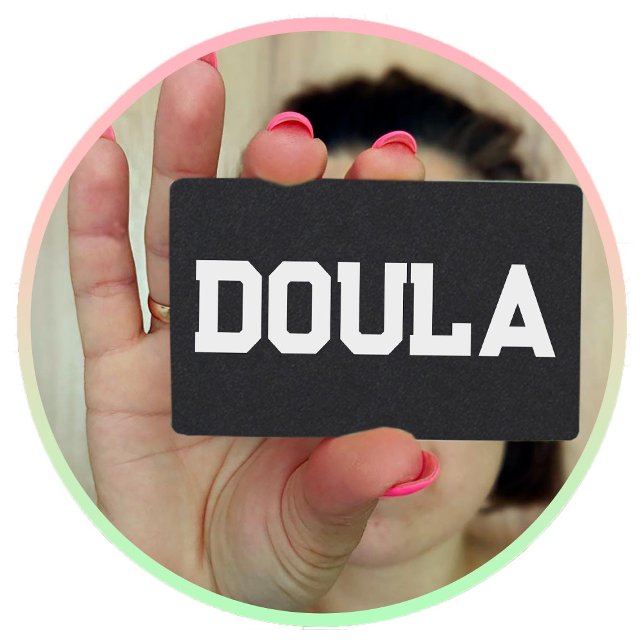 Doula Midwife Scannable QR Business Card (Doula Midwife Cards)