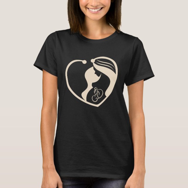 Doula Newborn Nurse Maternity Nurse for Pediatric  T-Shirt (Front)