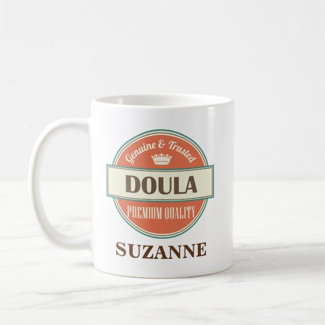 Doula Personalized Office Mug Gift (Left)