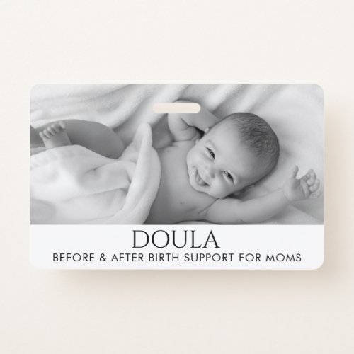 Doula Photo Birth Support Name Badge