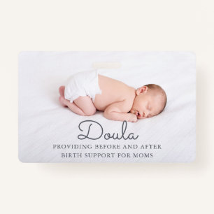 Doula Photo Birth Support Name Badge