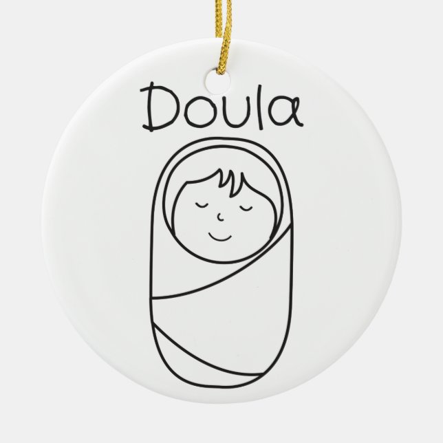 Doula Porcelain Ornament (Front)
