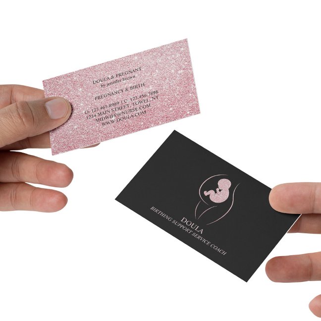 Doula Pregnancy Nurse Midwife Birth Coach Business Card