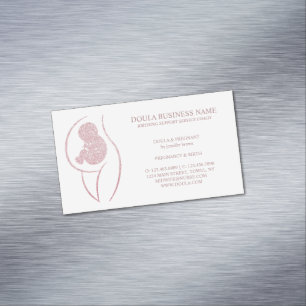 Doula Pregnancy Nurse Mom Birth Coach Business Card Magnet