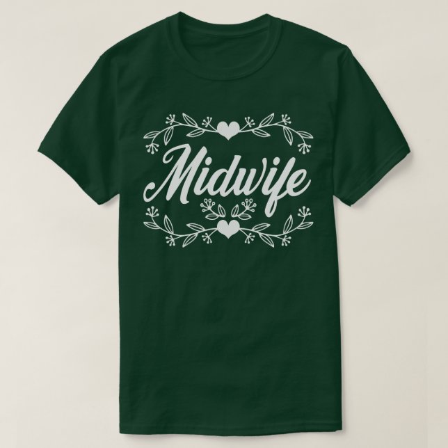 Doula Pregnancy Support Midwifery Baby Catcher Mid T-Shirt (Design Front)