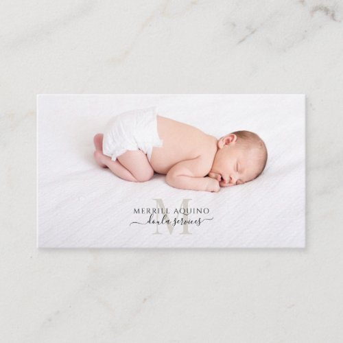 Doula Services Baby Photo  Business Card