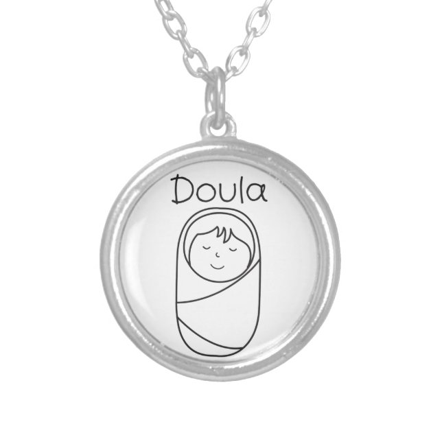 Doula Silver-Plated Pendant (Front)