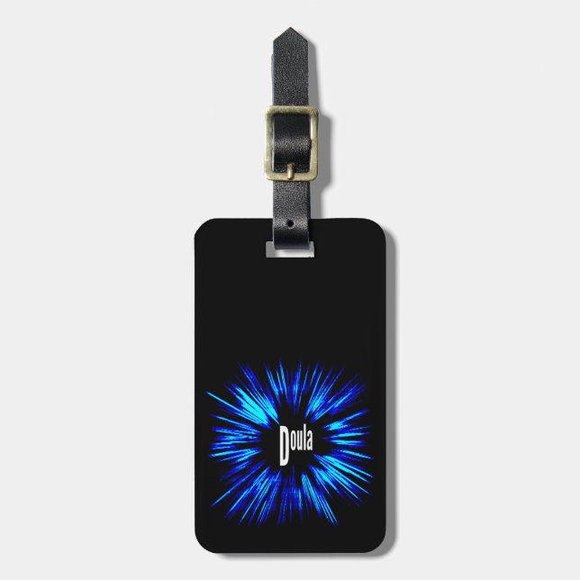 Doula Star Explosion Luggage Tag (Front Vertical)