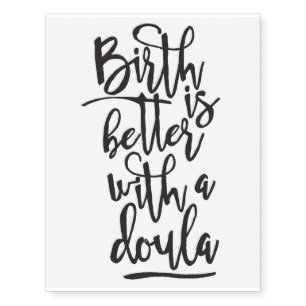 doula temporary tattoo. Blessingway, baby shower, Tattoos