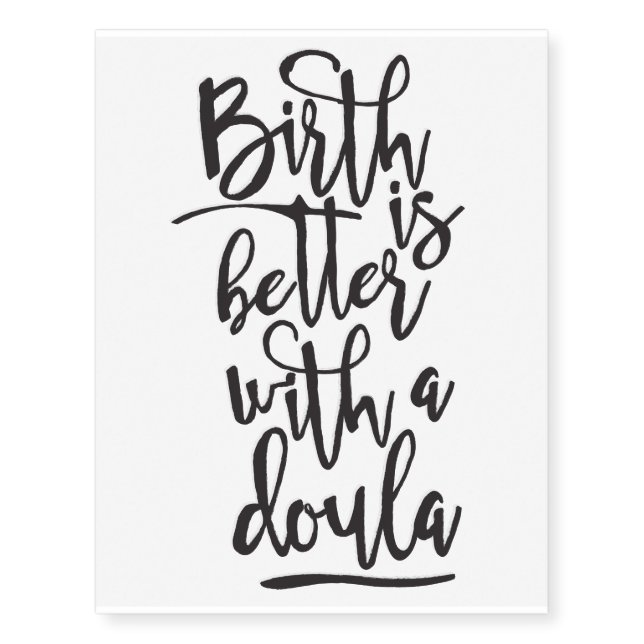 doula temporary tattoo. Blessingway, baby shower, Tattoos (Front)