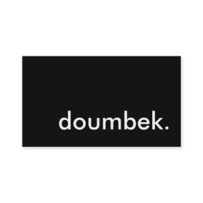 doumbek. business card