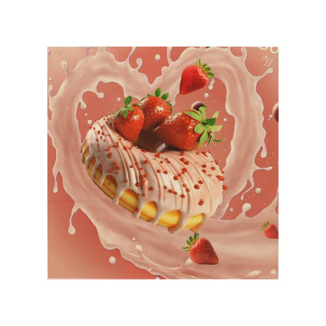 dounat wood wall art (Front)