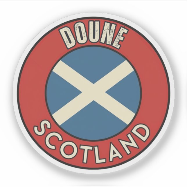 Doune, Scotland Sticker (Front)