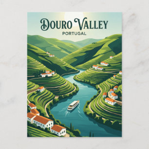 Douro Valley Portugal Postcard