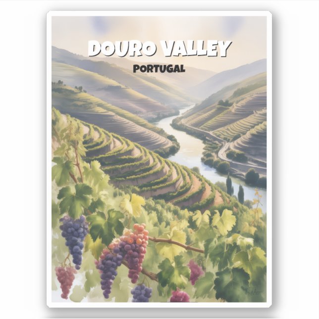 Douro Valley Portugal Sticker (Front)