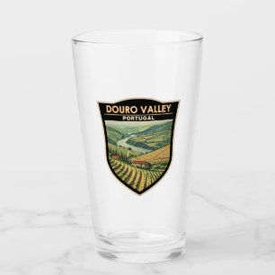 Douro Valley Portugal Travel Art Vintage Glass