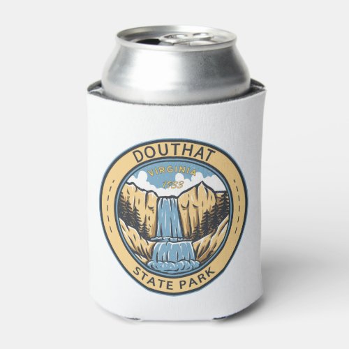 Douthat State Park Virginia Badge Can Cooler