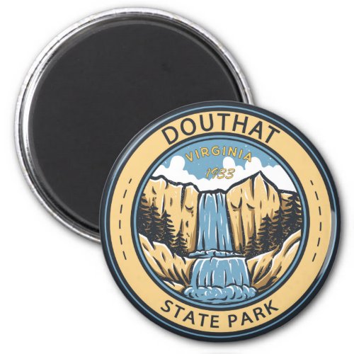Douthat State Park Virginia Badge Magnet