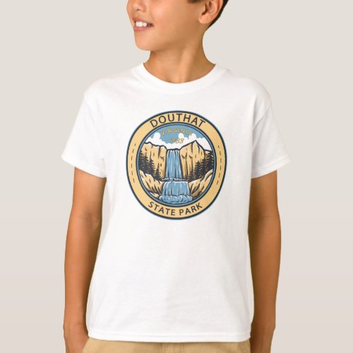 Douthat State Park Virginia Badge T_Shirt