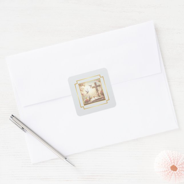 Dove and Cross Envelope Closure Seals (Envelope)