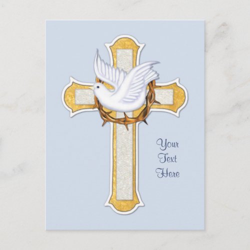 Dove and Cross Postcard