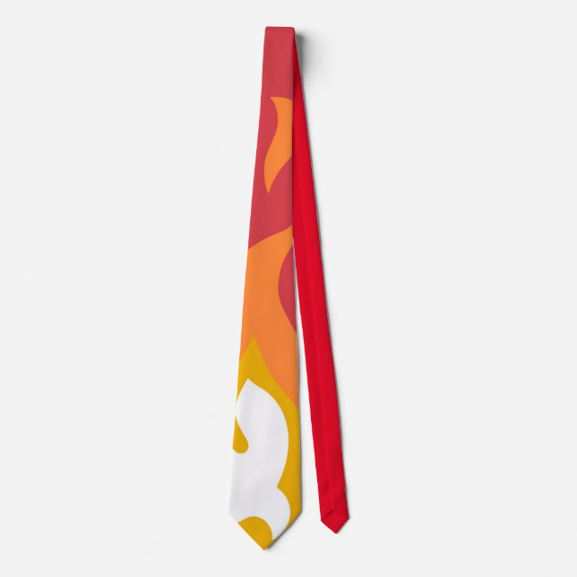 Dove and Fire Confirmation  Neck Tie (Front)