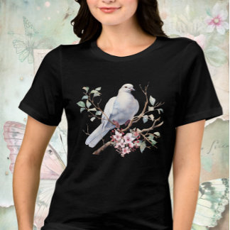 Dove and Flower Heart Tri-Blend Shirt