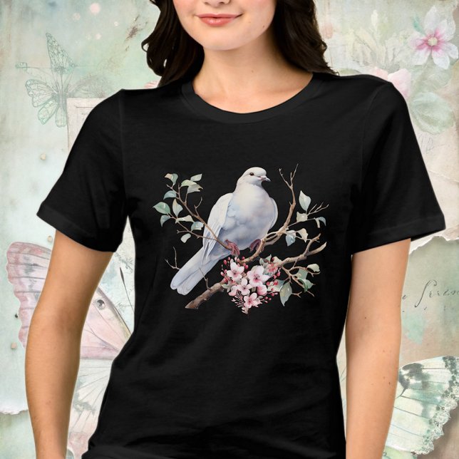 Dove and Flower Heart Tri-Blend Shirt (Creator Uploaded)