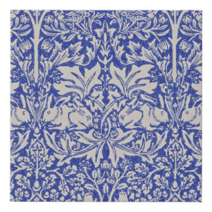 Dove and Rabbit, William Morris Faux Canvas Print