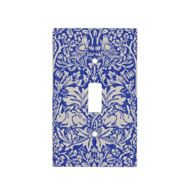 Dove and Rabbit, William Morris Light Switch Cover (Front)