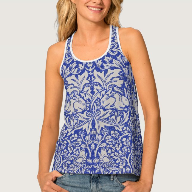Dove and Rabbit, William Morris Tank Top (Front)