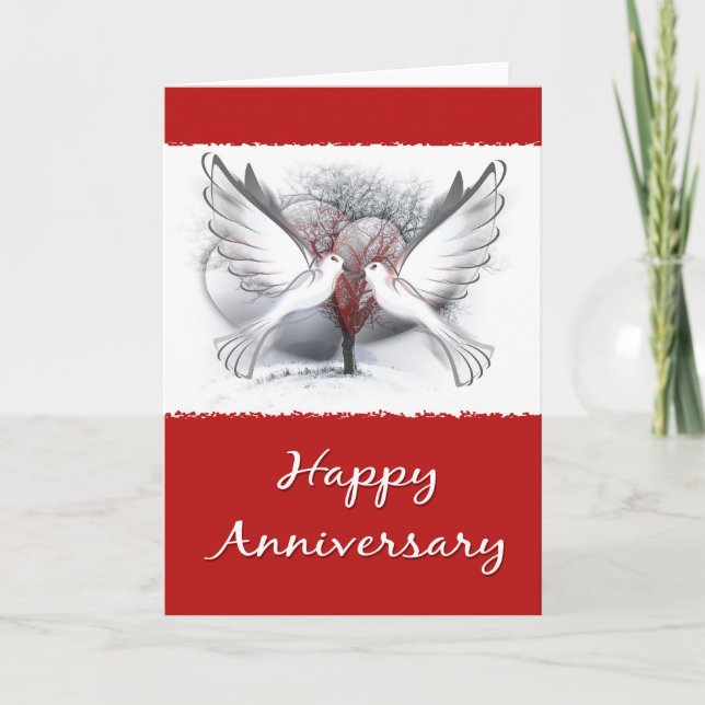 Dove Anniversary Card (Front)