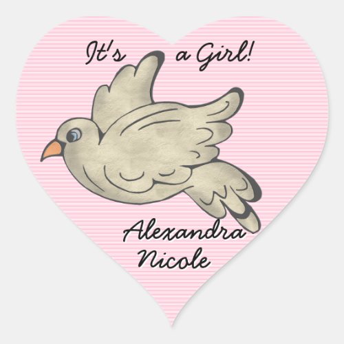 Dove Announces Its A Girl Heart Sticker