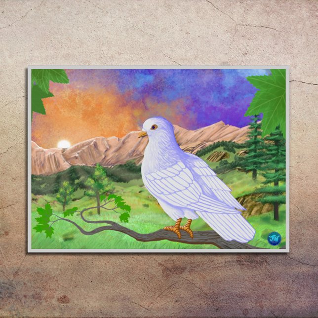 Dove | Beautiful Vibrant Landscape Acrylic Print (Creator Uploaded)