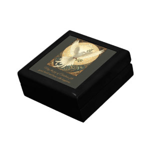 Dove Bird Carrying A Sprig of Olive Christmas Desi Gift Box
