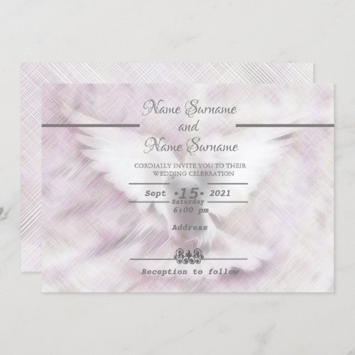 Dove bird invitation