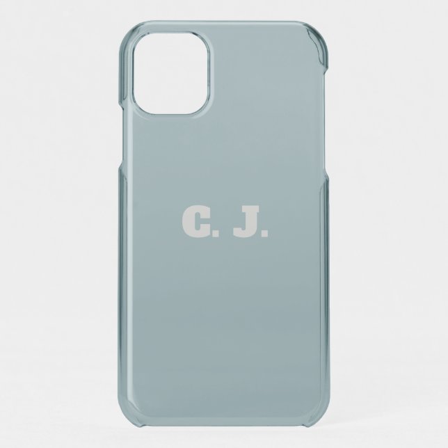 Dove Blue Personalized Luggage Tag Uncommon iPhone Case (Back)