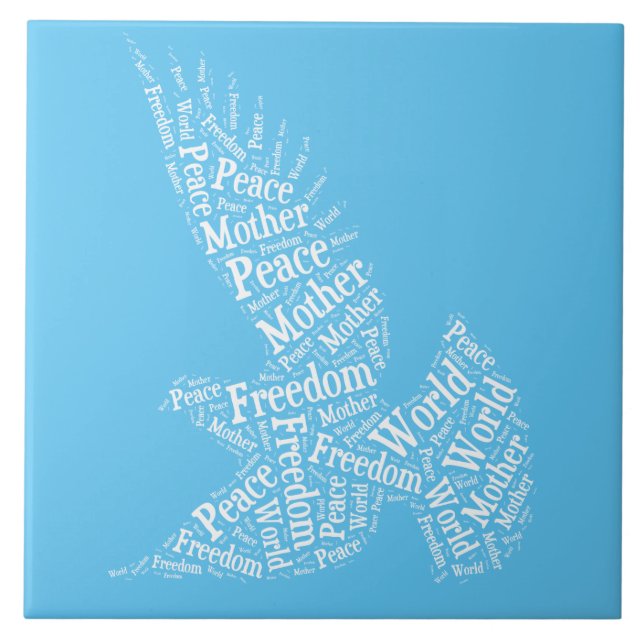 Dove Ceramic Tile (Front)