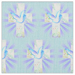 Dove Christian Cross  Fabric 