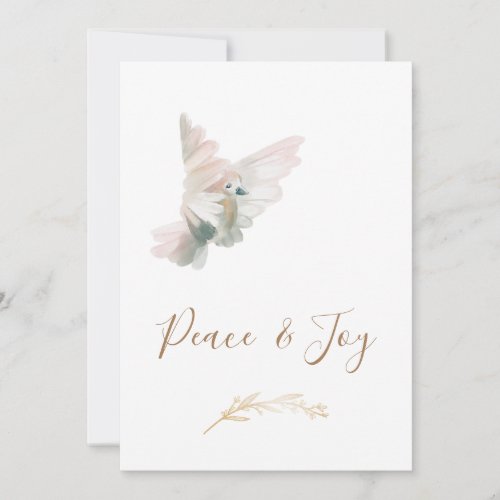 *~* Dove Corporate Business Joy Peace Holiday Card